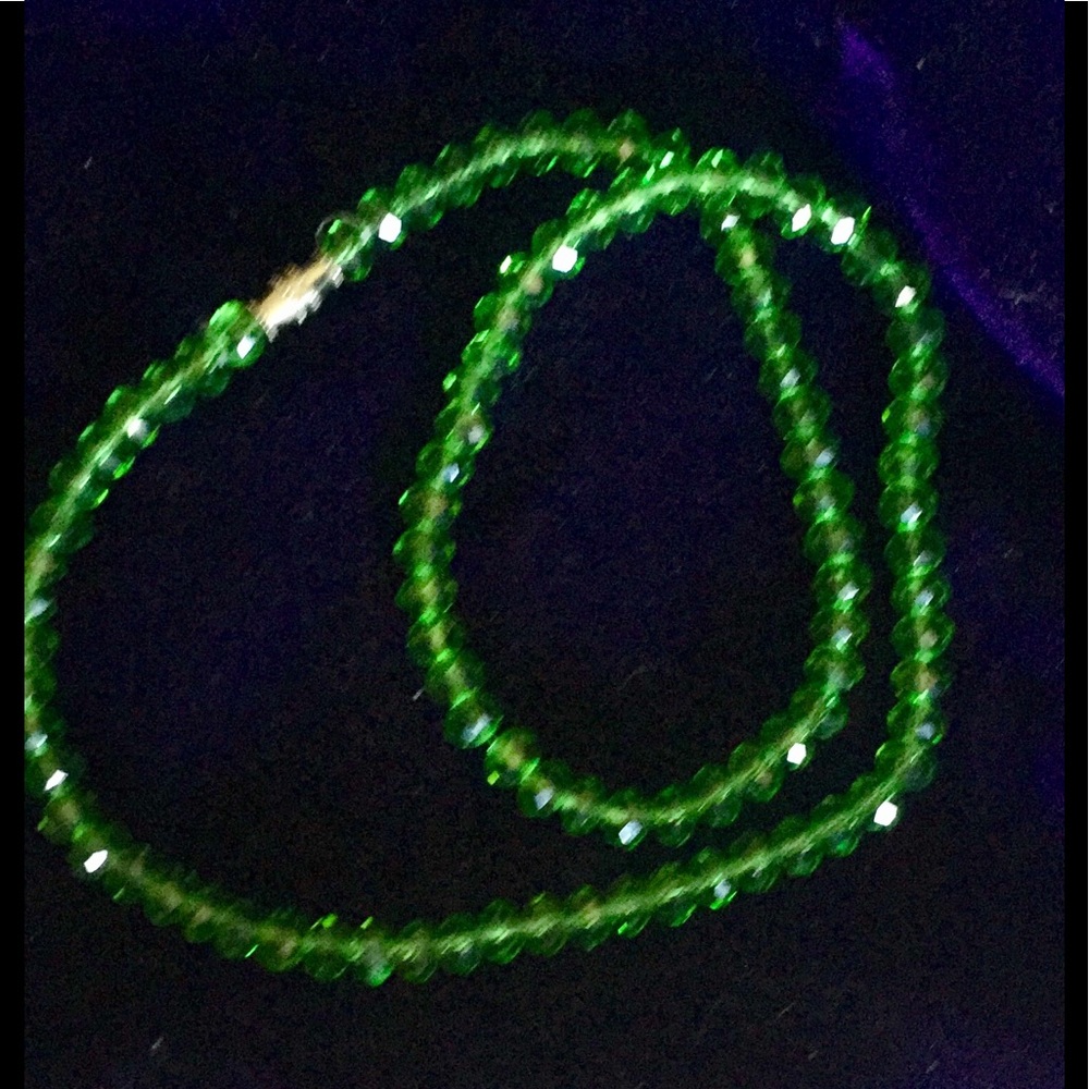 Green Crystal necklace
